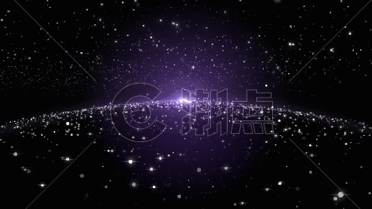 唯美星空粒子GIF图片素材免费下载