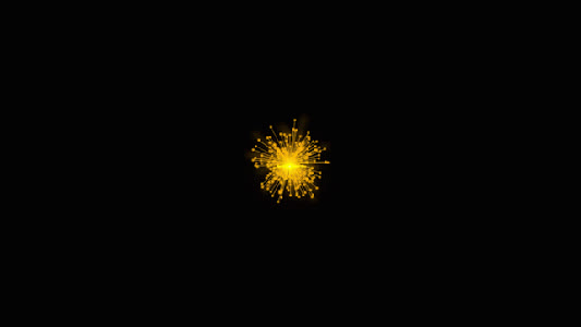 金色大气粒子放射透明背景gif图片素材免费下载