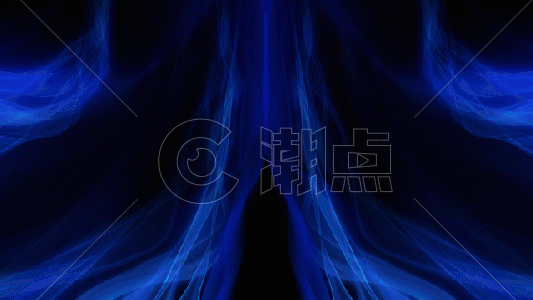 蓝色丝绸粒子框gif图片素材免费下载