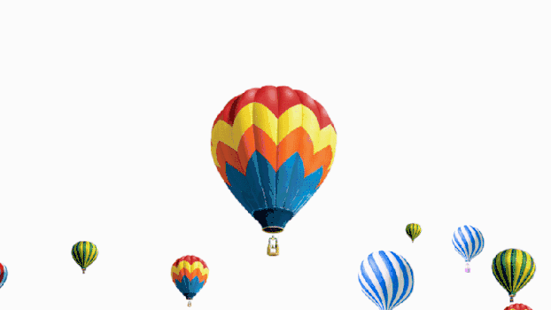 热气球透明通道视频素材GIF图片素材免费下载