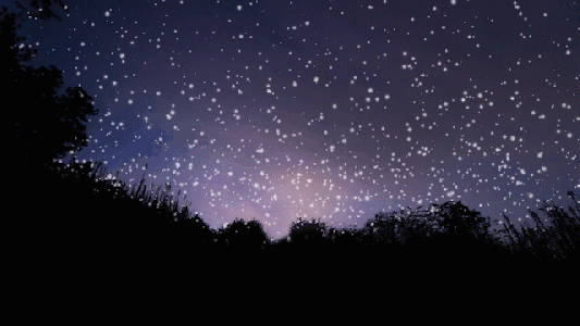 黑夜星光闪烁流星划过视频背景元素GIF图片素材免费下载