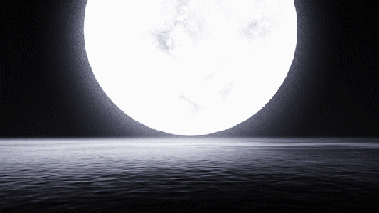 月光下的湖面GIF图片素材免费下载