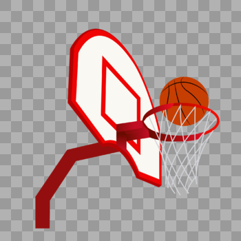 篮球和球框图片素材免费下载