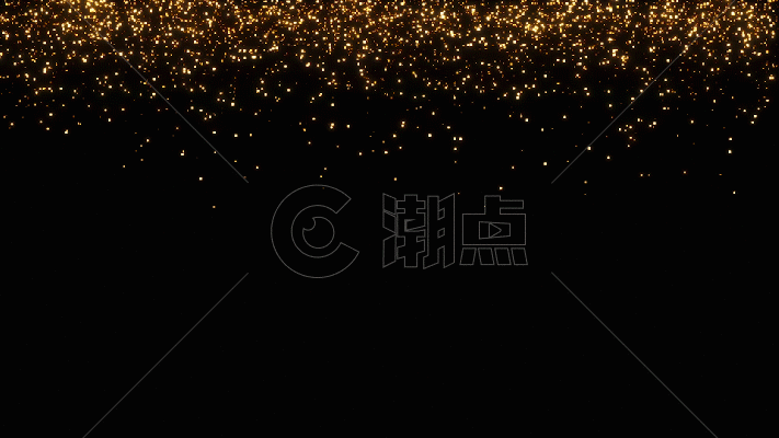 金色粒子雨视频素材GIF图片素材免费下载