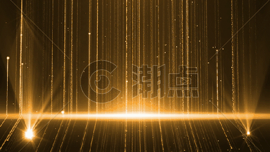 金色大气粒子灯光聚光灯效果视频gif图片素材免费下载
