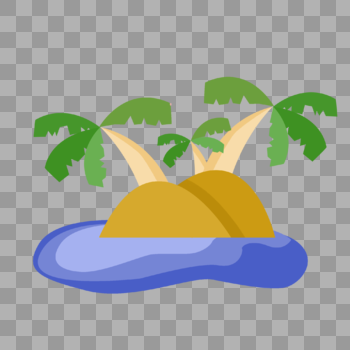 海滩椰子树图片素材免费下载