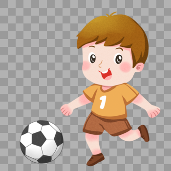 踢球的男孩图片素材免费下载