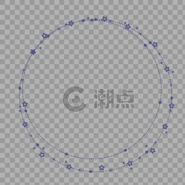 简约星星边框图片素材免费下载