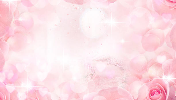 粉色梦幻婚礼背景图片素材免费下载