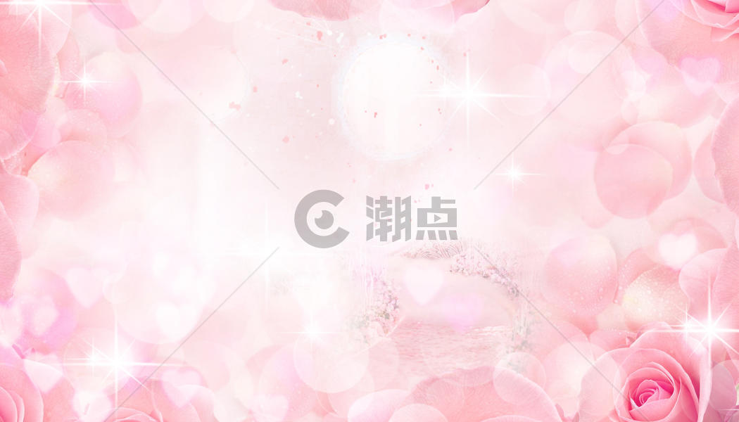 粉色梦幻婚礼背景图片素材免费下载