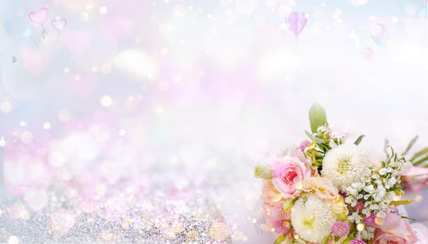 梦幻婚礼背景图片素材免费下载