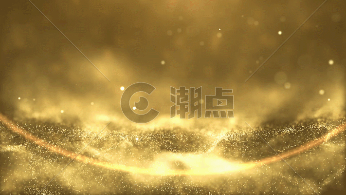 金色粒子动画GIF图片素材免费下载