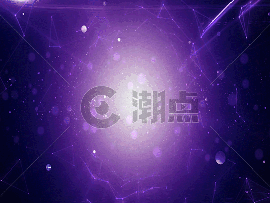 紫色粒子光线GIF图片素材免费下载