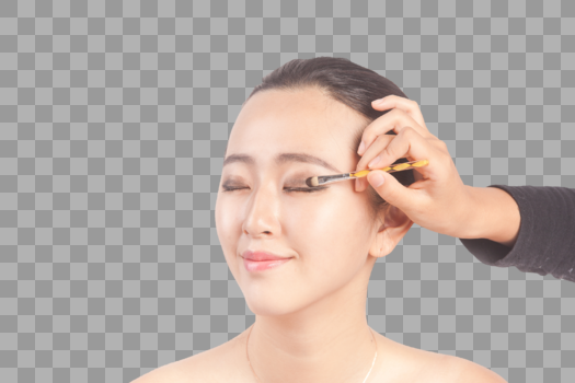 商业人像妆容化妆涂抹眼影图片素材免费下载