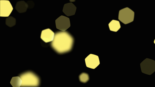 黄色六角光斑GIF图片素材免费下载