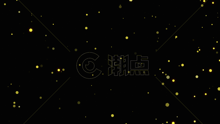 金色粒子动画GIF图片素材免费下载