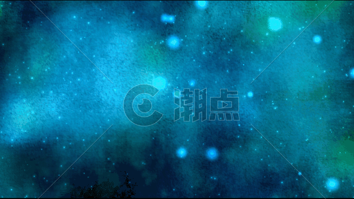 蓝色粒子背景GIF图片素材免费下载