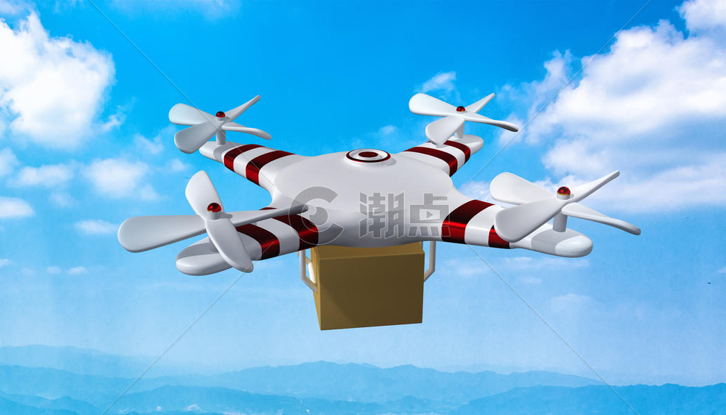 无人机送货场景图片素材免费下载