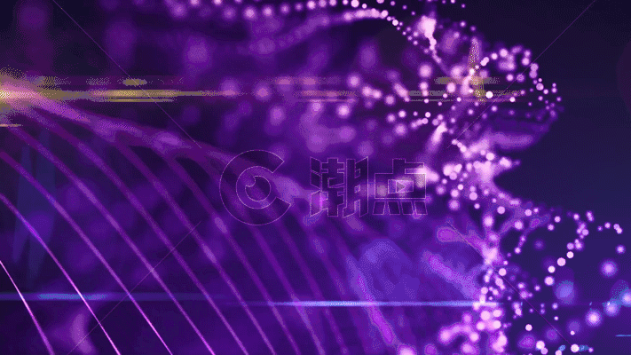 紫色粒子光线动画GIF图片素材免费下载