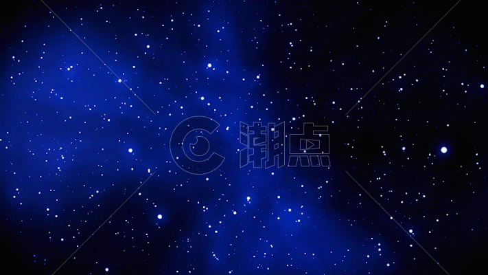 蓝色粒子光线旋转动画GIF图片素材免费下载