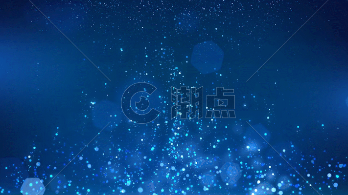 蓝色粒子上升运动GIF图片素材免费下载