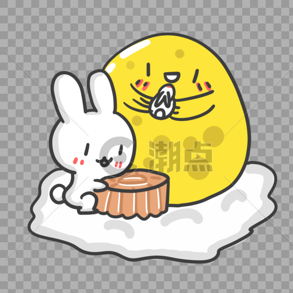 月兔设计元素00 00图片素材免费下载 编号54 潮点视频