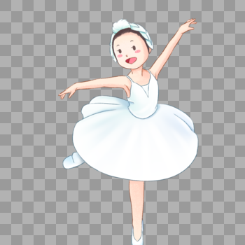 跳芭蕾舞的小女孩图片素材免费下载