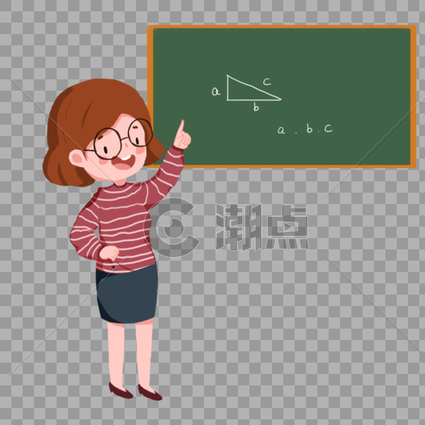 卡通教师节快乐老师上课图片素材免费下载