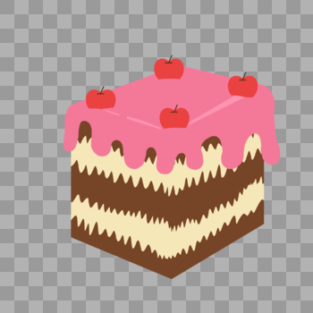 方形巧克力蛋糕图片素材免费下载