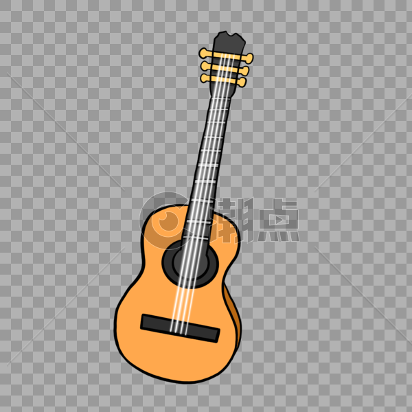 卡通乐器吉他图片素材免费下载