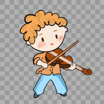 拉小提琴的男孩图片素材免费下载