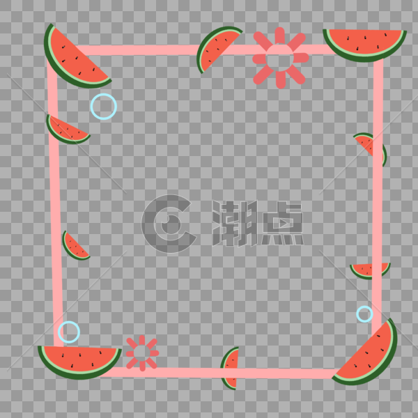 夏季清新边框图片素材免费下载