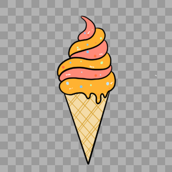 夏季卡通冰淇淋图片素材免费下载