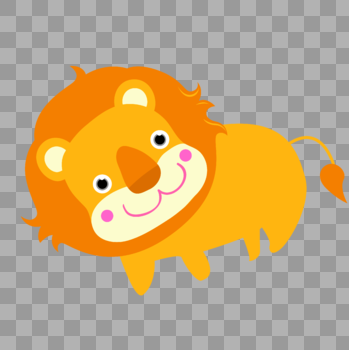狮子动物卡通狮子图片素材免费下载