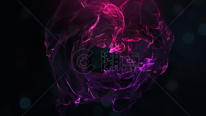 红色粒子漩涡动画GIF图片素材免费下载