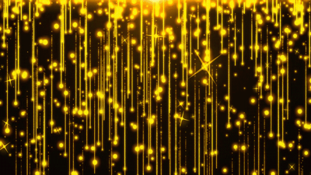 金色粒子光线下落动画GIF图片素材免费下载
