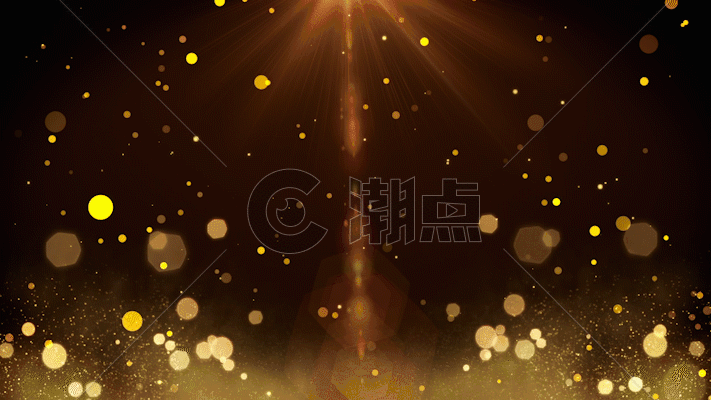 金色粒子光效动画GIF图片素材免费下载