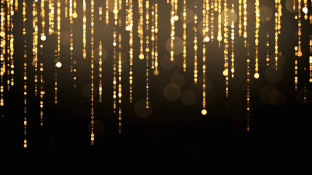 金色粒子帘动画背景GIF图片素材免费下载