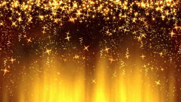 金色粒子星光掉落动画GIF图片素材免费下载