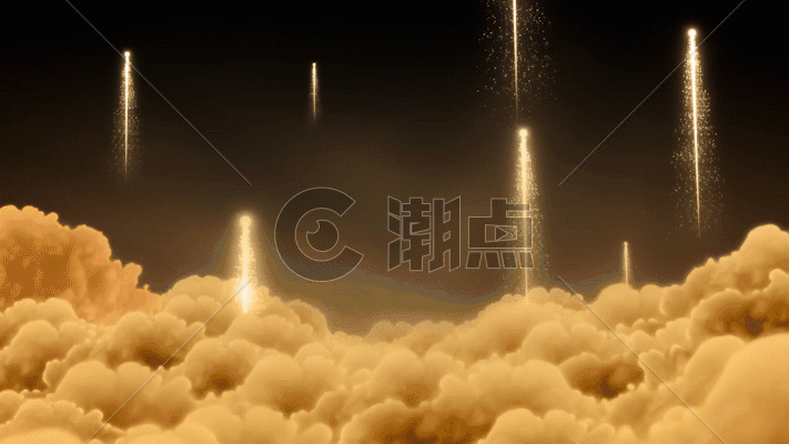 粒子云光线上升动画GIF图片素材免费下载