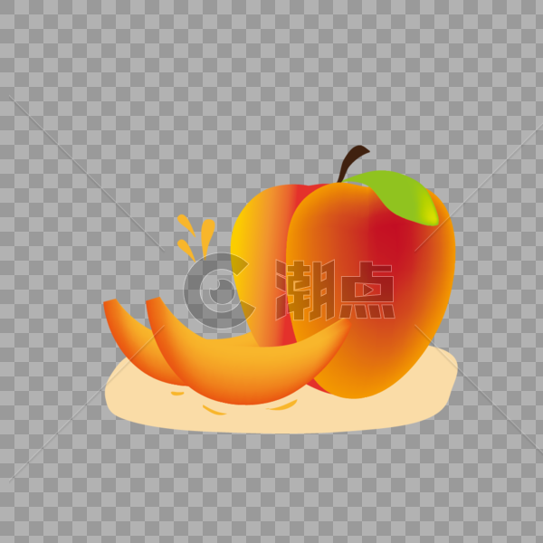 新鲜上市水果黄桃素材图片素材免费下载