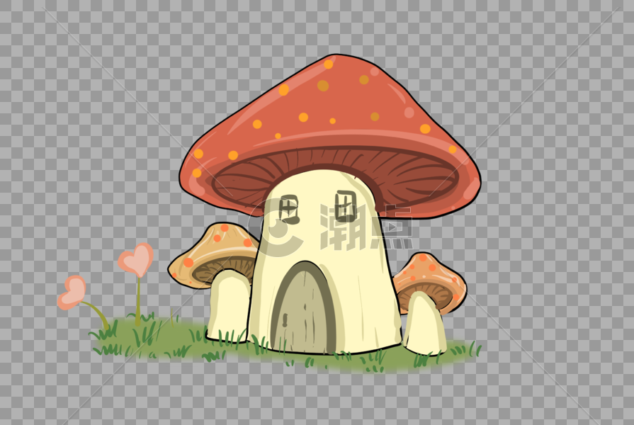 蘑菇房子图片素材免费下载
