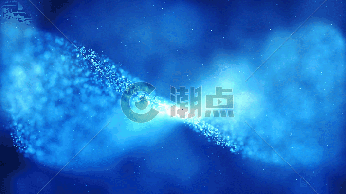 蓝色粒子背景GIF图片素材免费下载