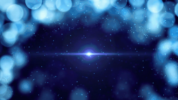 蓝色粒子光斑GIF图片素材免费下载