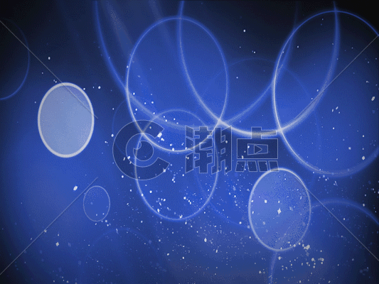 蓝色粒子光圈动画GIF图片素材免费下载