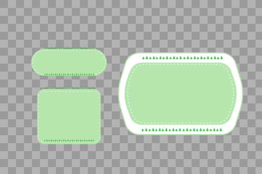绿色边框图片素材免费下载