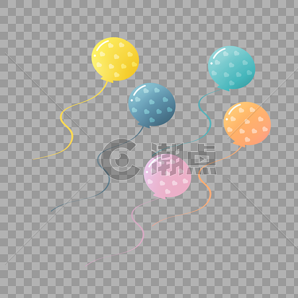 漂浮气球素材图片素材免费下载