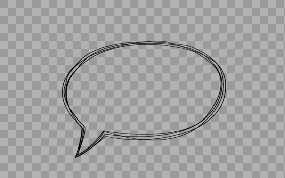 创意椭圆形线条对话框设计图片素材免费下载