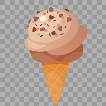 巧克力味冰淇淋图片素材免费下载