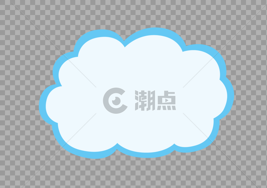 云朵边框图片素材免费下载